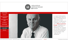 Tablet Screenshot of mediathequemahler.org